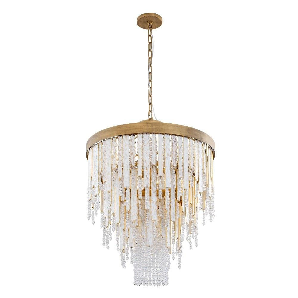 Varaluz Lighting - 359C07HG - Lafayette 7-Light Chandelier in Coastal Style 34.75 Inches Tall and 24 Wide