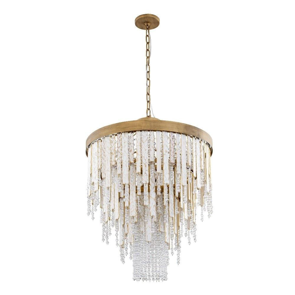 Varaluz Lighting - 359C07HG - Lafayette 7-Light Chandelier in Coastal Style 34.75 Inches Tall and 24 Wide