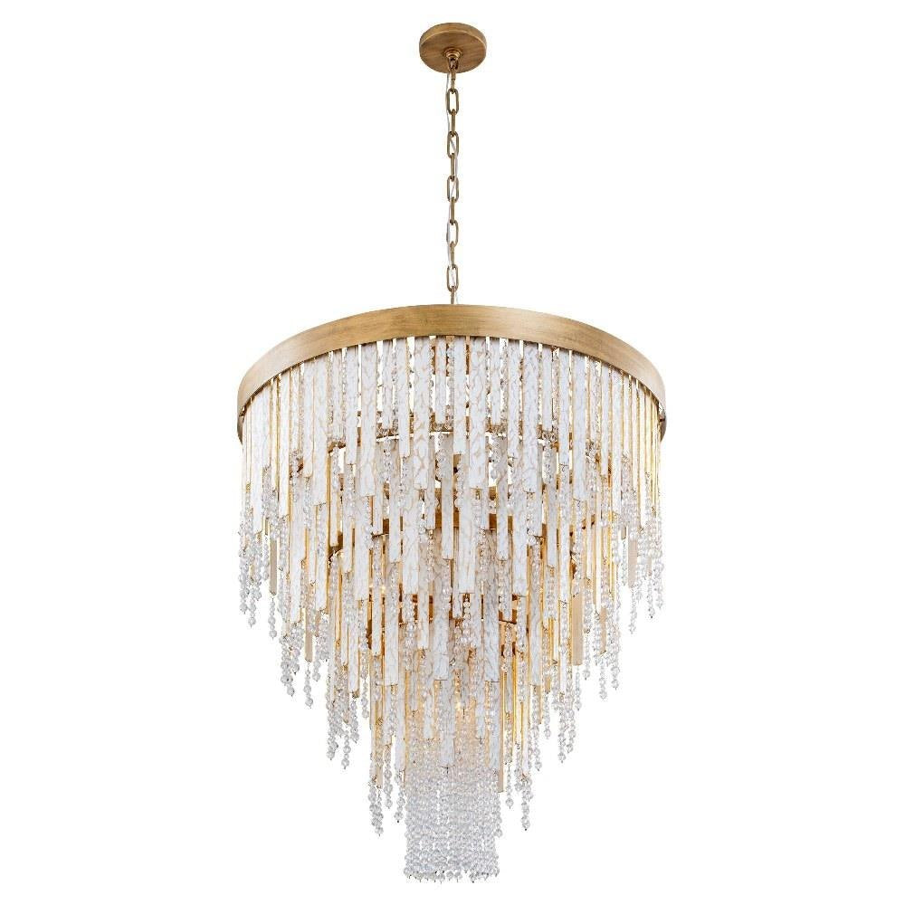 Varaluz Lighting - 359C13HG - Lafayette 13-Light Chandelier in Coastal Style 39.25 Inches Tall and 30 Wide