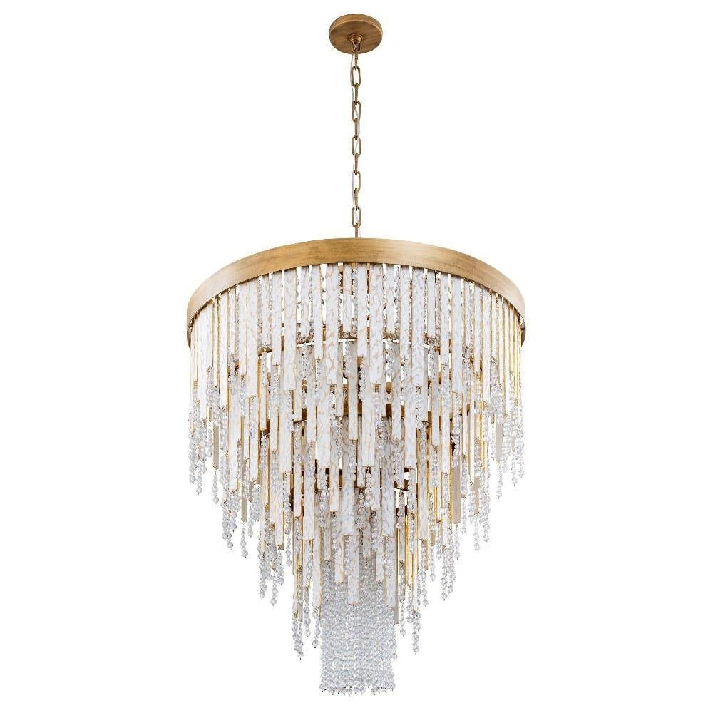 Varaluz Lighting - 359C13HG - Lafayette 13-Light Chandelier in Coastal Style 39.25 Inches Tall and 30 Wide