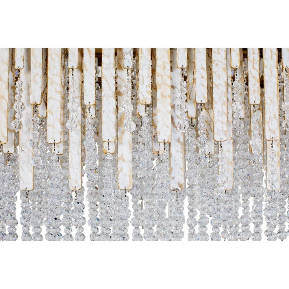 Varaluz Lighting - 359N06HG - Lafayette 6-Light Linear Pendant in Coastal Style 30.5 Inches Tall and 48 Wide
