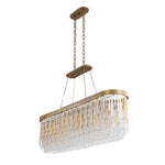 Varaluz Lighting - 359N06HG - Lafayette 6-Light Linear Pendant in Coastal Style 30.5 Inches Tall and 48 Wide
