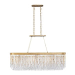 Varaluz Lighting - 359N06HG - Lafayette 6-Light Linear Pendant in Coastal Style 30.5 Inches Tall and 48 Wide