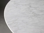 Saint Germain Round Stone Coffee Table with Clement Base