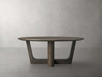 Saint Germain Round Wood Coffee Table with Rennes Base