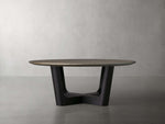 Saint Germain Round Wood Coffee Table with Rennes Base