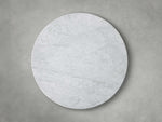 Saint Germain Round Stone Top Coffee Table with Wood Clement Base