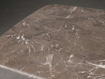 Saint Germain Stone Top Coffee Table with Wood Clement Base