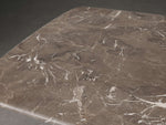 Saint Germain Stone Top Coffee Table with Wood Clement Base