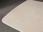 Saint Germain Stone Top Coffee Table with Wood Clement Base