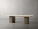 Saint Germain Stone Coffee Table with Dauphine Base