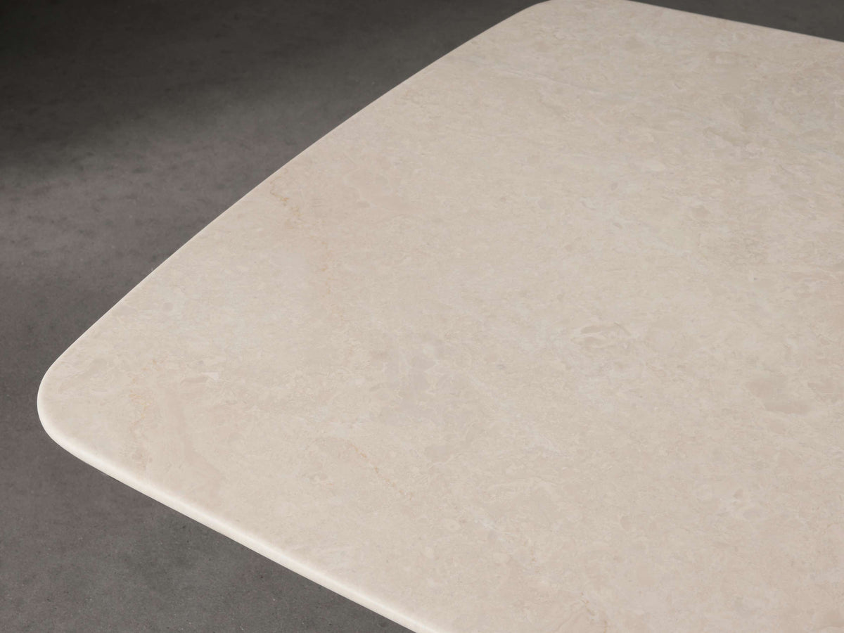 Saint Germain Stone Coffee Table with Rennes Base