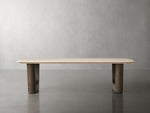 Saint Germain Stone Coffee Table with Rennes Base
