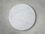 Saint Germain Round Stone Coffee Table with Dauphine Base