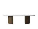 Saint Germain Stone Coffee Table with Dauphine Base