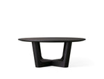 Saint Germain Round Wood Coffee Table with Rennes Base