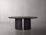 Saint Germain Round Wood Coffee Table with Dauphine Base