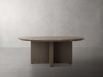 Saint Germain Round Stone Coffee Table with Clement Base