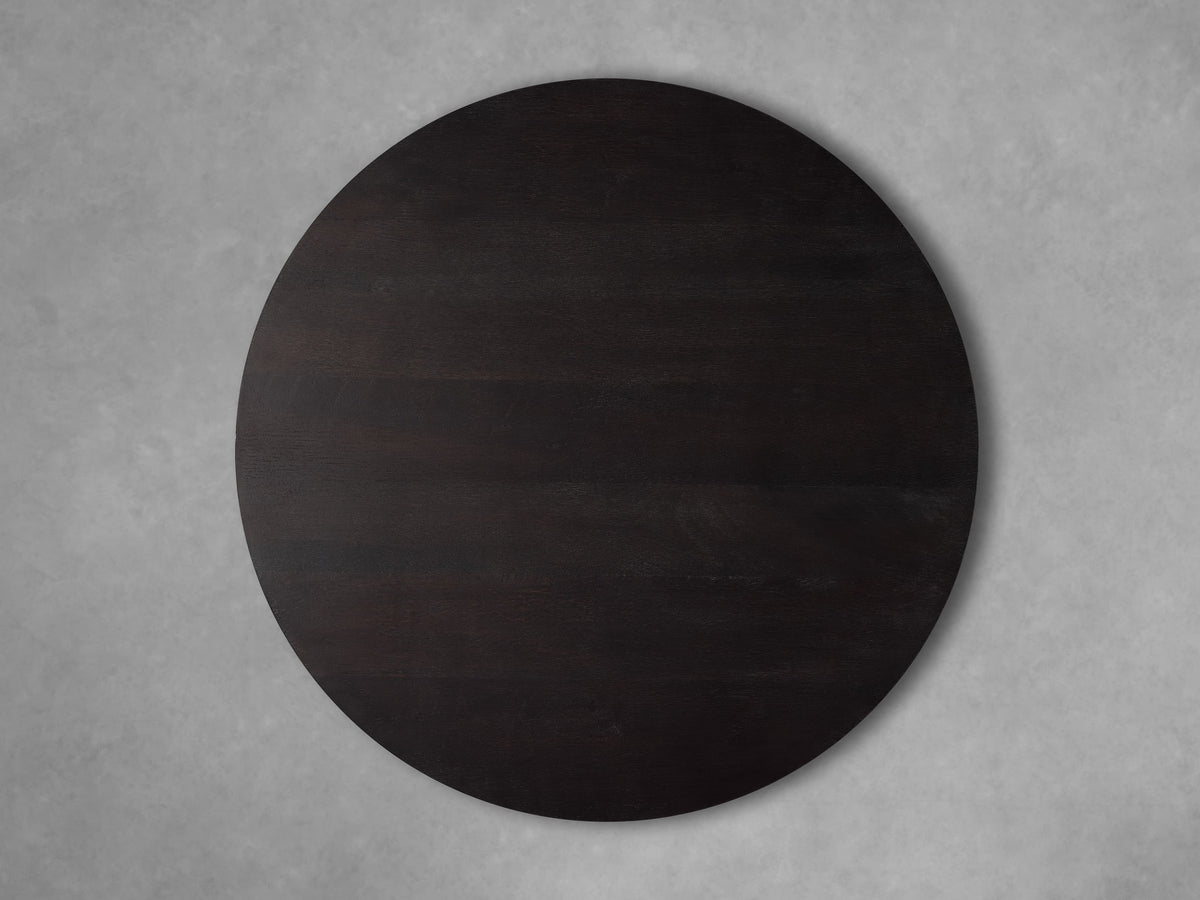 Leandro Round Coffee Table in Ebony