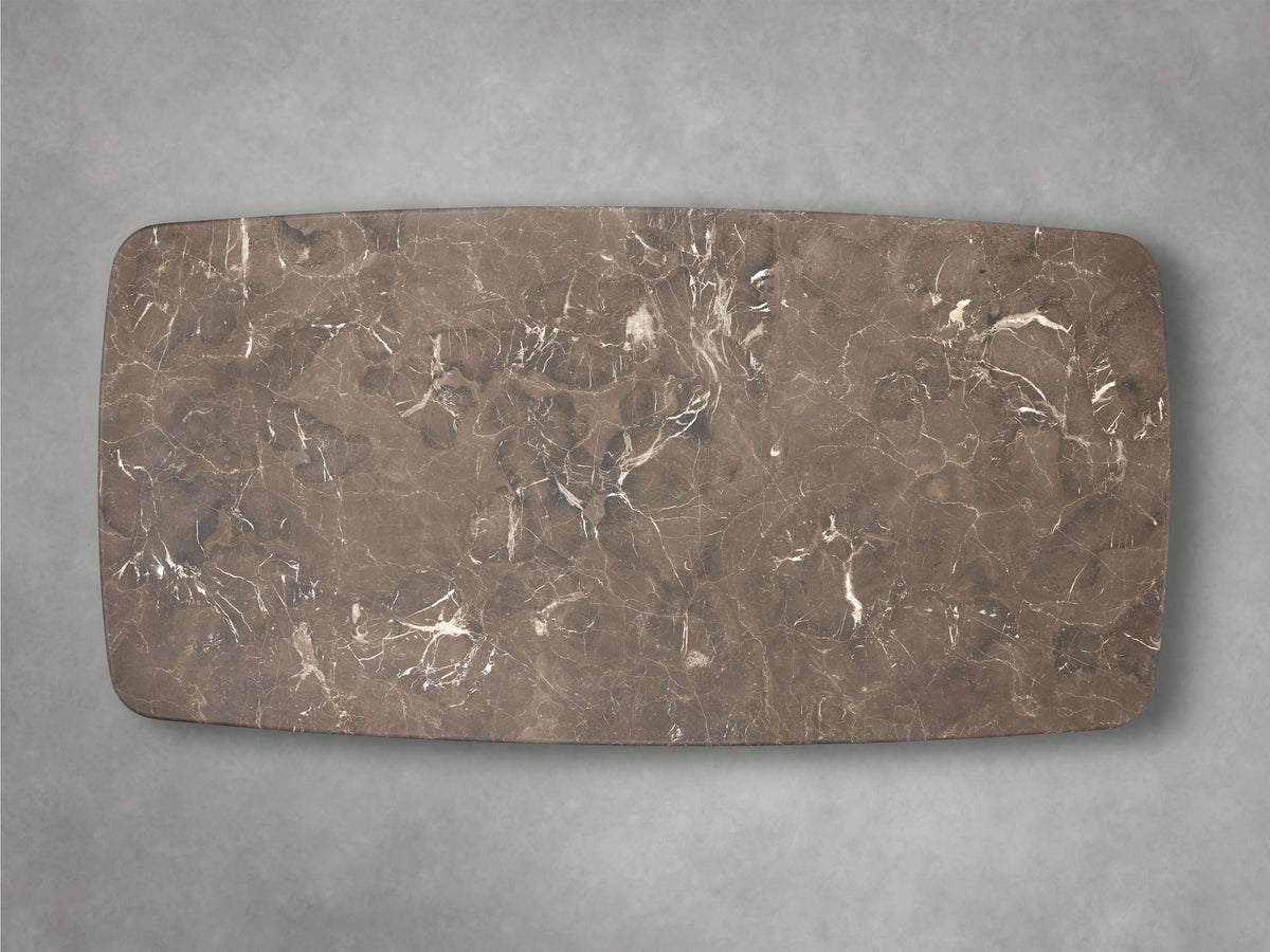 Saint Germain Stone Coffee Table with Dauphine Base
