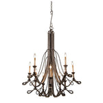 Kalco Lighting Keller Vintage Iron 10-Light Chandelier