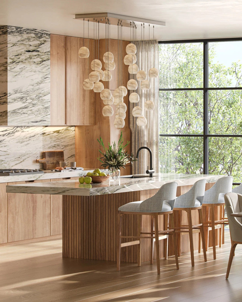 Lazio 30-Light Linear Multi-Drop Pendant