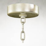 Churippe 21-Light Silver Leaf Ceiling Mount Chandelier