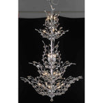 Orchid Chrome 18-Light Chandelier with Golden Teak Royal Cut Crystal
