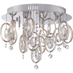 Polished Chrome Sixteen-Inch Flushmount