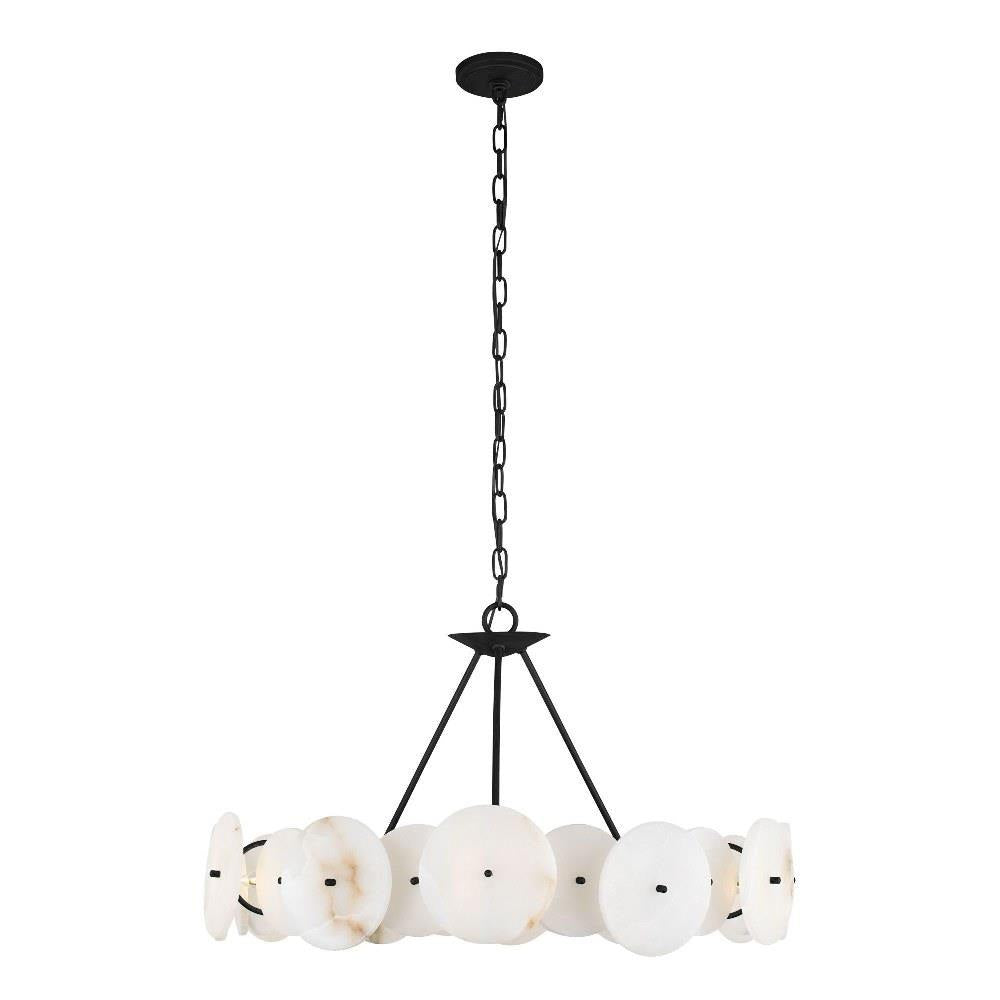 Varaluz Lighting - 370C06MB - Cosmos - 6 Light Chandelier In Industrial Style-17.75 Inches Tall and 30 Inches Wide