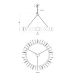 Varaluz Lighting - 370C09MB - Cosmos - 9 Light Chandelier In Industrial Style-26.75 Inches Tall and 48 Inches Wide