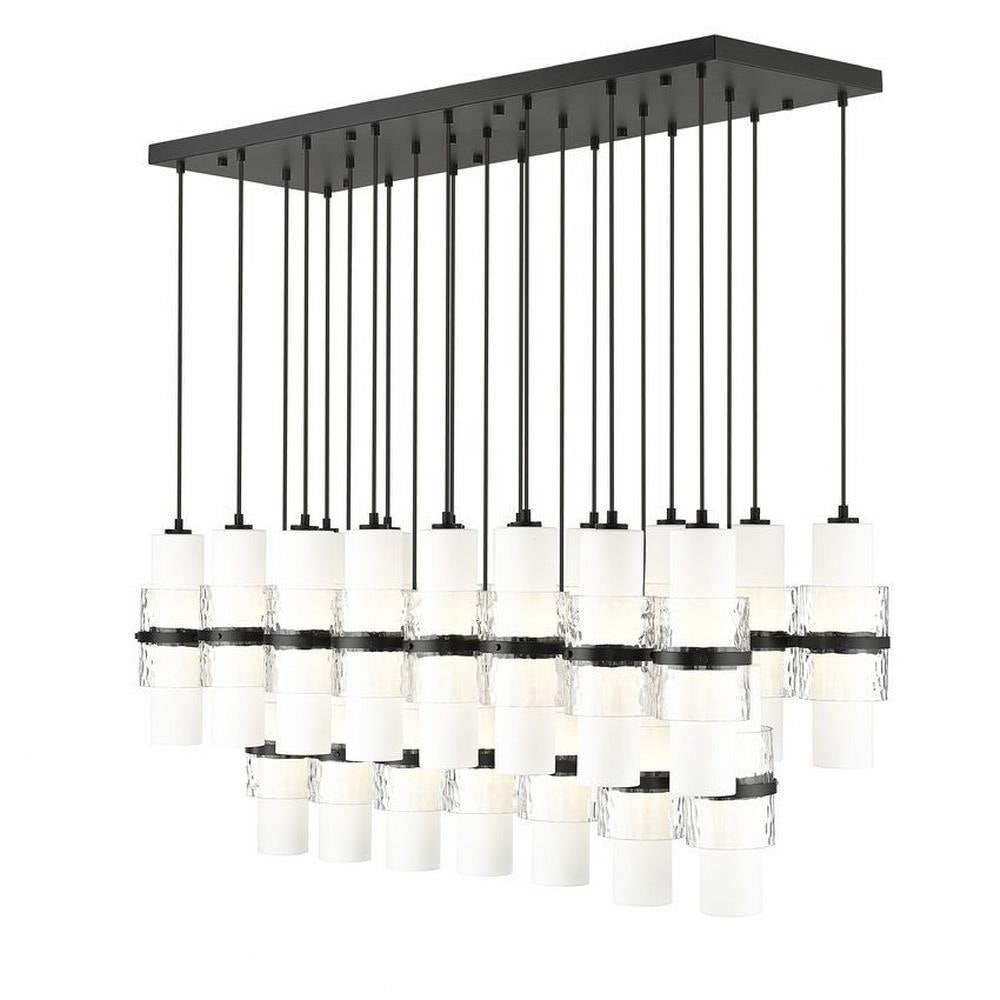 Bailey Street Home - 159-BEL-1325373 - Masefield Dale - 23 Light Linear Chandelier In Modern Style-16.75 Inches Tall and 18 Inches Wide