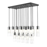 Bailey Street Home - 372-BEL-1325508 - Rock Quadrant - 17 Light Linear Chandelier In Contemporary Style-14.25 Inches Tall and 18 Inches Wide