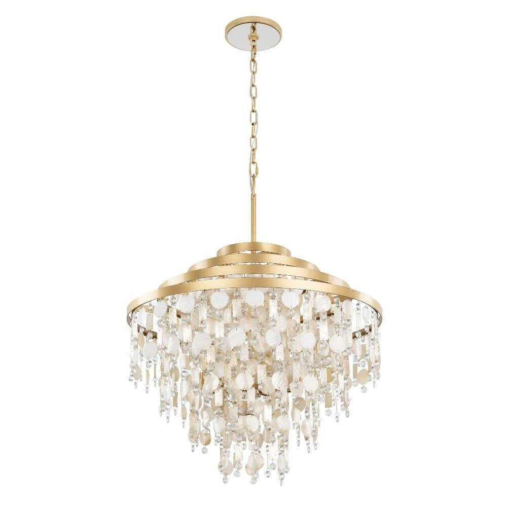 Varaluz Lighting - 377C10FG - Kalani - 10 Light 4-Tier Chandelier In Coastal Style-28.75 Inches Tall and 28 Inches Wide