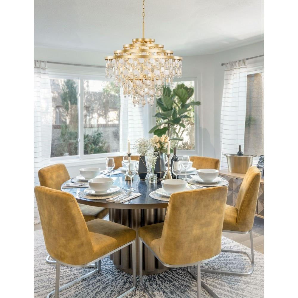 Varaluz Lighting - 377C10FG - Kalani - 10 Light 4-Tier Chandelier In Coastal Style-28.75 Inches Tall and 28 Inches Wide