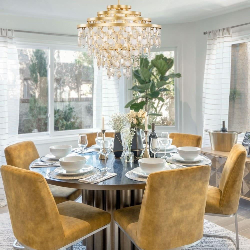 Varaluz Lighting - 377C10FG - Kalani - 10 Light 4-Tier Chandelier In Coastal Style-28.75 Inches Tall and 28 Inches Wide