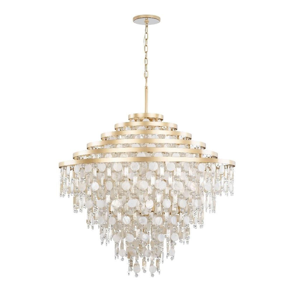 Varaluz Lighting - 377C16FG - Kalani - 16 Light 6-Tier Chandelier In Coastal Style-40.25 Inches Tall and 41 Inches Wide