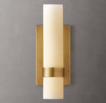 Ravelle Milk Glass Sconce 12"