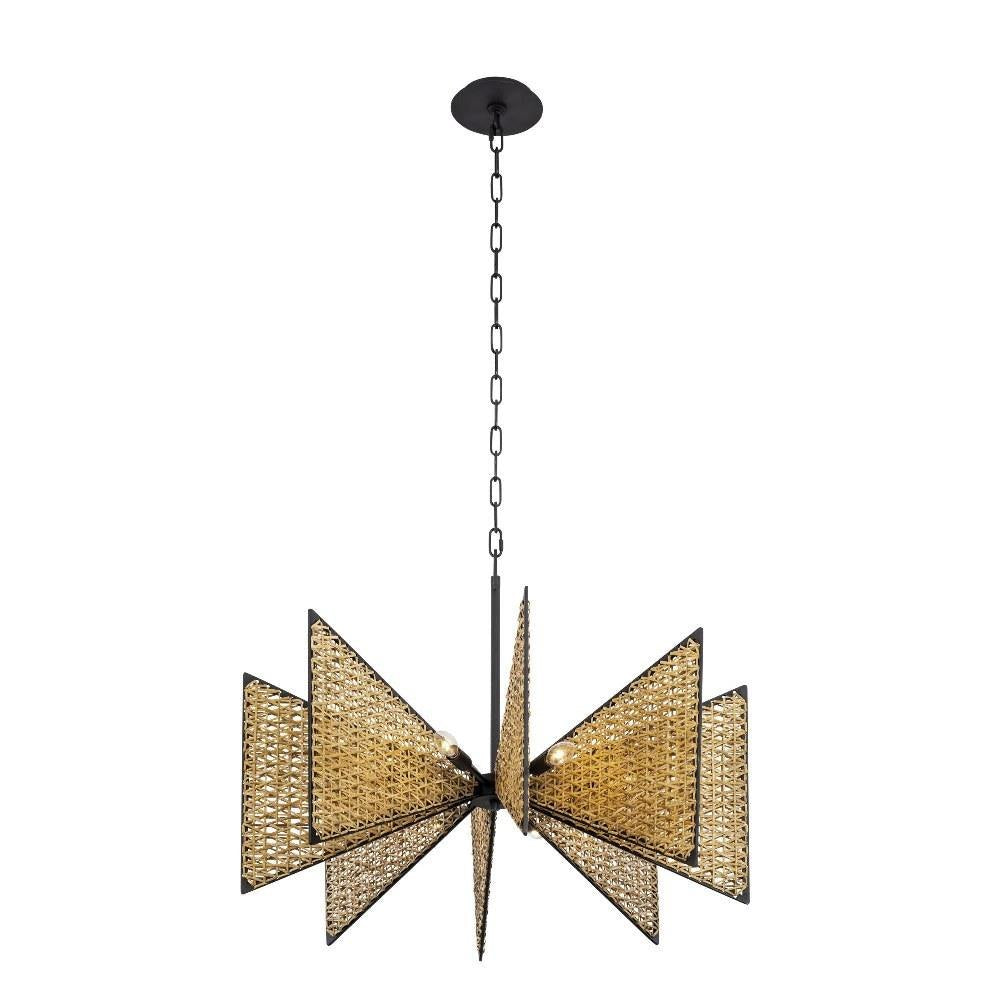 Varaluz Lighting - 379C08MBS - Machina - 8 Light Chandelier In Modern Style-22.5 Inches Tall and 32 Inches Wide