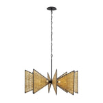 Varaluz Lighting - 379C08MBS - Machina - 8 Light Chandelier In Modern Style-22.5 Inches Tall and 32 Inches Wide