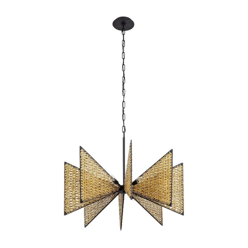 Varaluz Lighting - 379C08MBS - Machina - 8 Light Chandelier In Modern Style-22.5 Inches Tall and 32 Inches Wide
