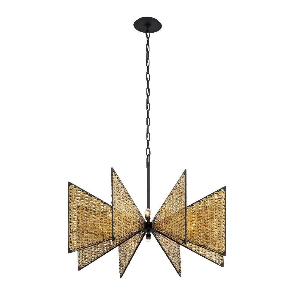 Varaluz Lighting - 379C08MBS - Machina - 8 Light Chandelier In Modern Style-22.5 Inches Tall and 32 Inches Wide