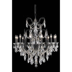 Bronze 12-Light Chandelier with Royal Cut Crystal