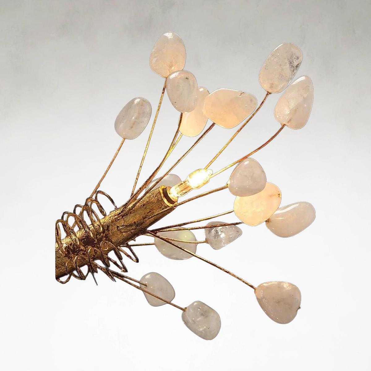 Leah Sixteen-Light 50-Inch Vintage Gold Chandelier Ceiling Fixture