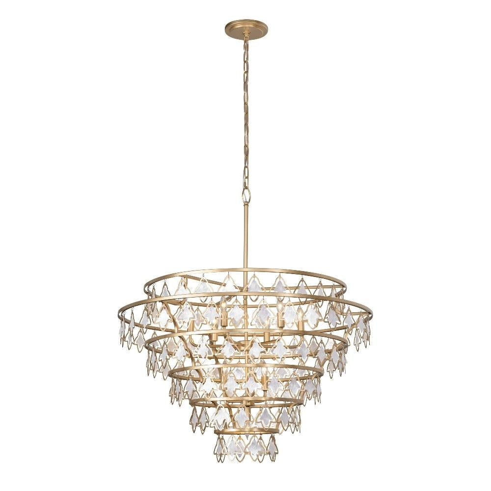 Varaluz Lighting - 386C10FG - Fleur - 10 Light Chandelier In Industrial Style-27.25 Inches Tall and 36 Inches Wide