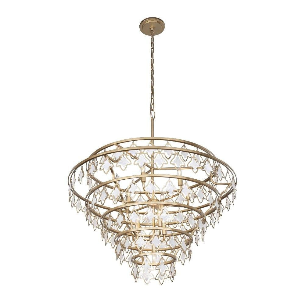 Varaluz Lighting - 386C10FG - Fleur - 10 Light Chandelier In Industrial Style-27.25 Inches Tall and 36 Inches Wide