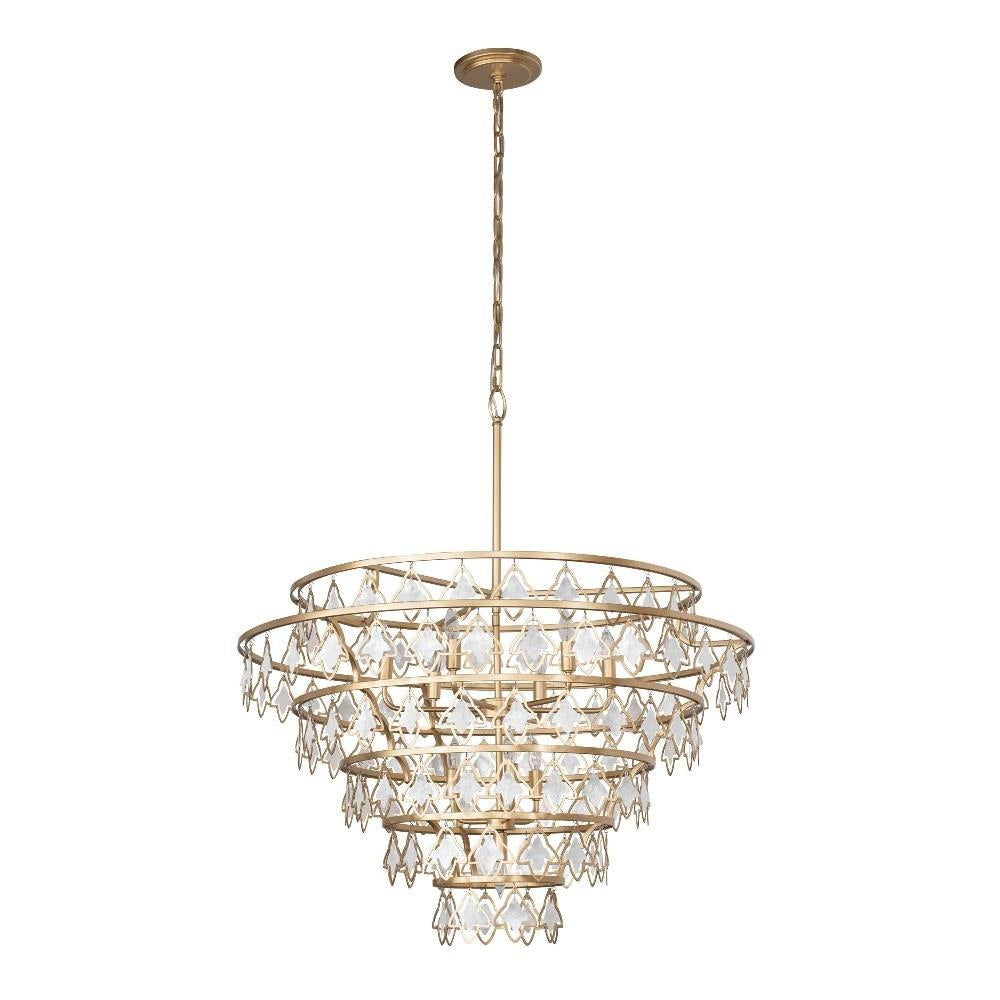 Varaluz Lighting - 386C10FG - Fleur - 10 Light Chandelier In Industrial Style-27.25 Inches Tall and 36 Inches Wide