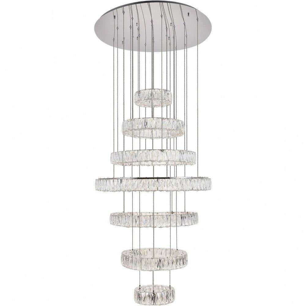 Bailey Street Home - 390-BEL-4181880 - Midland Furlong - 34 Inch 180W LED 7-Tier Chandelier