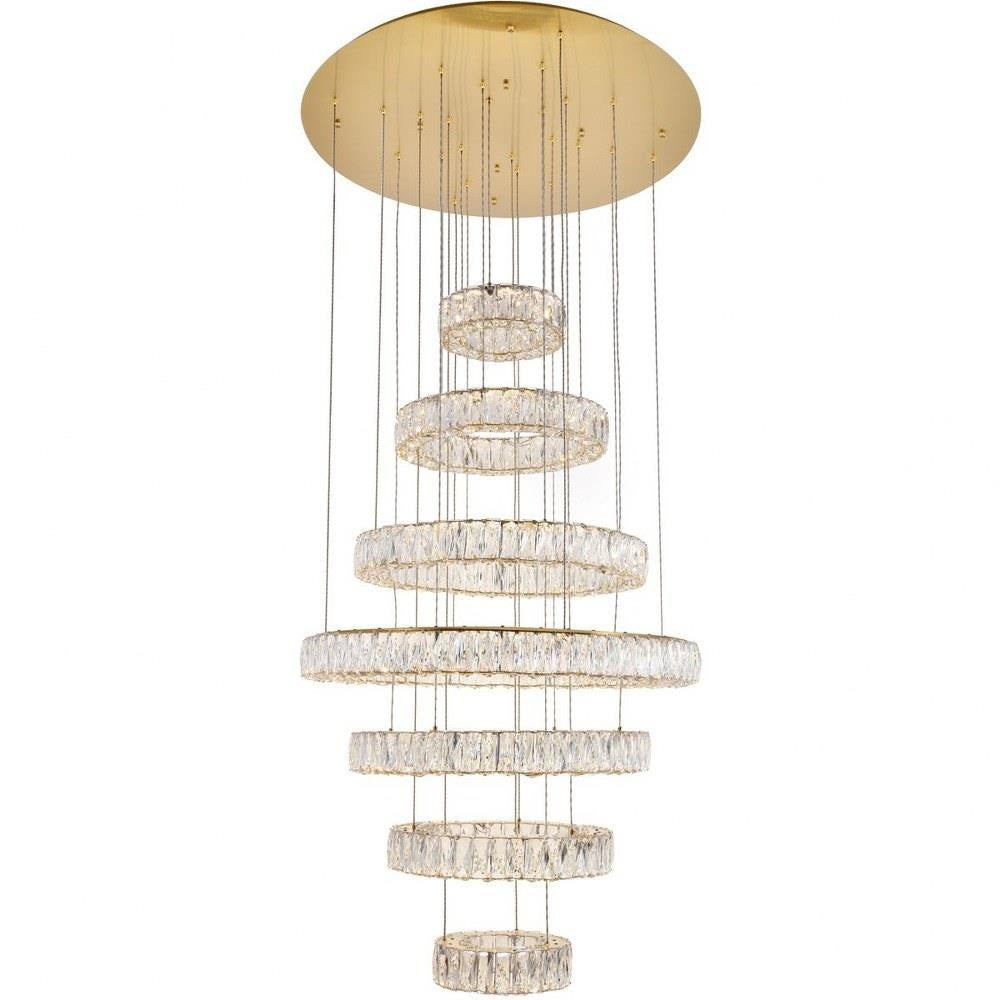 Bailey Street Home - 390-BEL-4181880 - Midland Furlong - 34 Inch 180W LED 7-Tier Chandelier