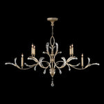 BEVELED ARCS 74" W Oblong Chandelier
